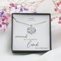 Miscarriage Necklace – Sterling Silver Heart Infinity Charm, Memorial Jewellery, Carried For A Moment Loved For A Lifetime, thumbnail 1 of 6