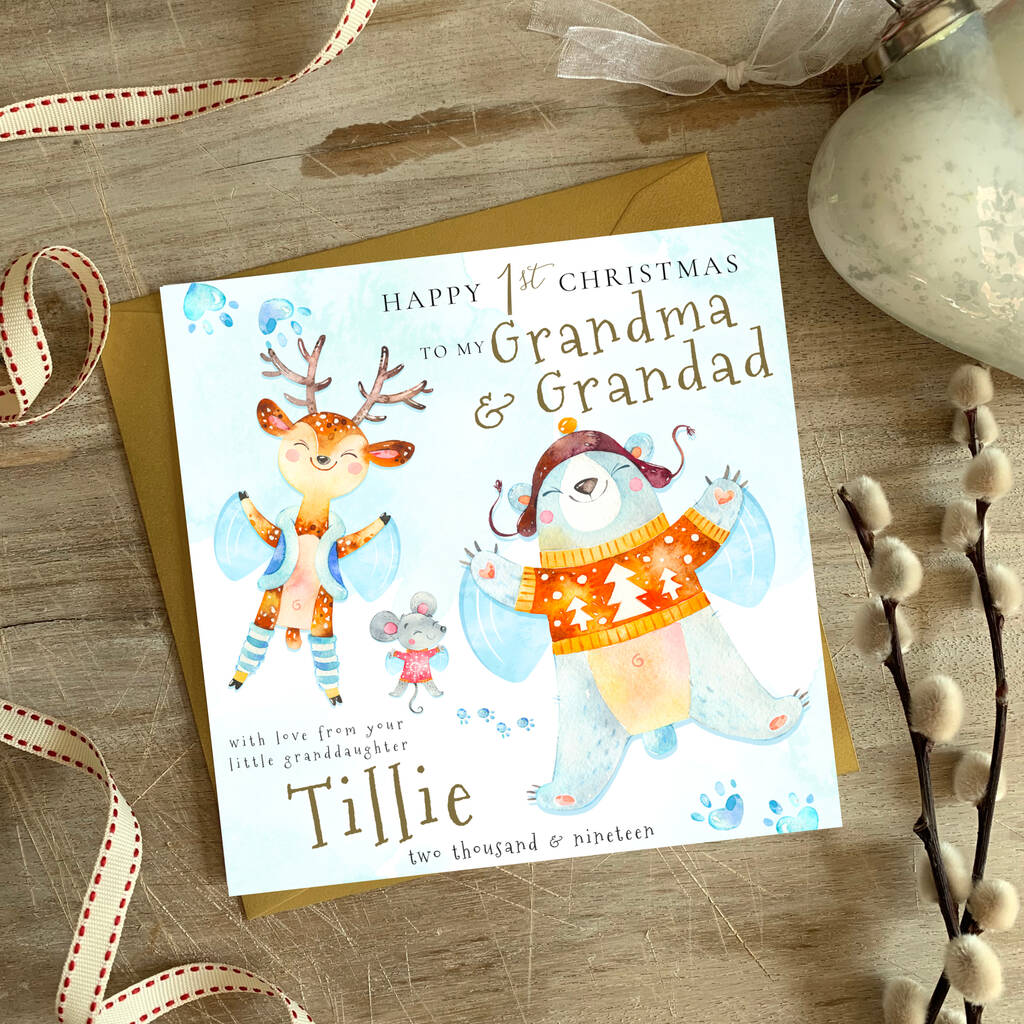 To My/Our Son 1st Christmas Card | Daughter Avail. Sna By Farrah &amp; Eve