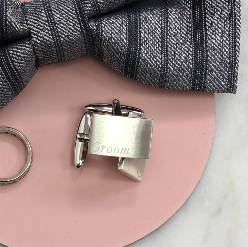 Image of Engraved Wedding Party Cufflinks