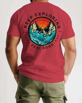 Keep Exploring Feel Good Unisex Graphic T Shirt, 6 of 12