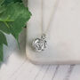 Rose Flower Personalised Silver Charm, thumbnail 5 of 9