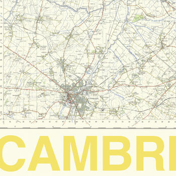 Personalised Cambridge Map Print Cambridge Gift, 4 of 8