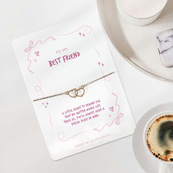 Best Friend Birthday Gift Bracelet Pink, 4 of 10