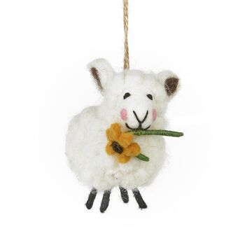 Handmade Felt Meryl Sheep Easter Decoration, 2 of 3