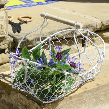 Personalised Wire Garden Flower Basket, 7 of 11