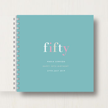 Personalised 50th Birthday Memory Book, 11 of 12