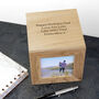Personalised Oak Photo Cube Keepsake Box, thumbnail 5 of 12
