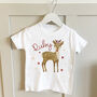 Personalised Reindeer Sibling Christmas Tops, thumbnail 3 of 5