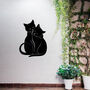 Cat Lovers Metal Wall Art For Garden, Perfect Pet Owner Gift, thumbnail 5 of 10