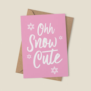 'Ohh Snow Cute' Christmas Card, 2 of 5