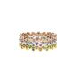 Rainbow Rings, Cz Rose Or Gold Plated 925 Silver, thumbnail 5 of 11