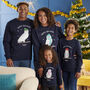 Personalised Cotton Owl Family Adult Christmas Jumper, thumbnail 1 of 5