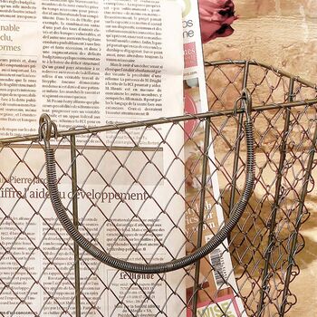 Industrial Style Wire Magazine Basket, 3 of 7