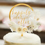 Personalised Dried Flower Acrylic Wedding Cake Topper, thumbnail 4 of 12