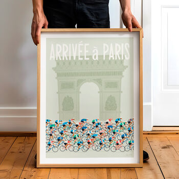 Personalised Cycling Poster, Cycling Grand Tour Art Print, Wall Decor For Cyclist, 7 of 8