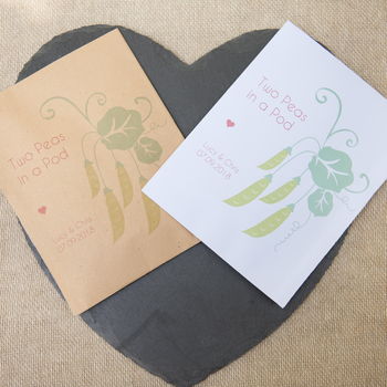 10 ‘Two Peas In A Pod' Seed Packet Favours, 3 of 5