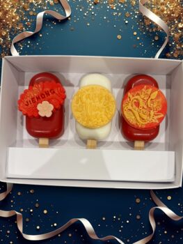 Personalised Lunar New Year Trio Of Cakesicles, 2 of 8