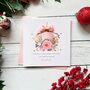 Handmade Pink Bauble Christmas Card, thumbnail 5 of 7