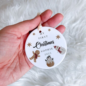 Custom Name Xmas Ornament Tree Decoration Gift, 4 of 6