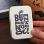 Burn Fat Not Oil Tool Tin Bike Tin Travel Gift For Dad, thumbnail 2 of 2