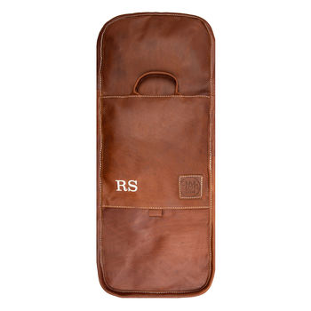 Personalised Leather Hanging Dopp Kit With Hook, 4 of 8