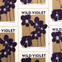 Wild Violet Illustration Riso Print, thumbnail 8 of 8