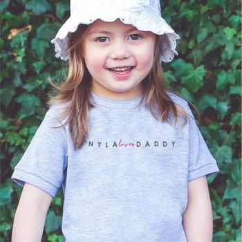 Personalised 'Loves Daddy' Kids T Shirt, 3 of 5