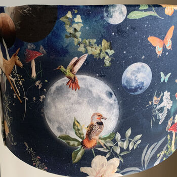 Velvet Fantasy Space Universe Themed Lampshade, 3 of 4