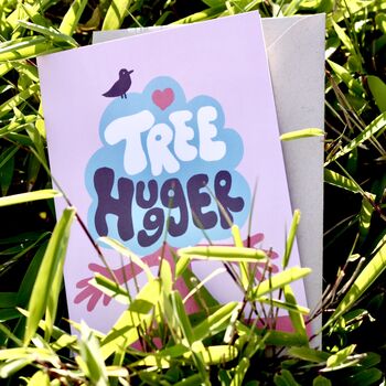 Tree Hugger Greetings Card, 3 of 6