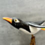 Handmade Wooden Cliff Diving Penguin Sculpture Ornament, thumbnail 7 of 11