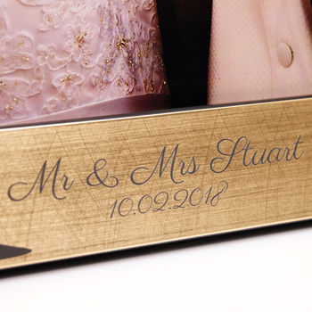 Personalised Silhouette Wedding Photo Frame, 3 of 5