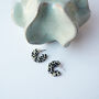 Marble Terrazzo Super Mini Hoop Earrings, thumbnail 2 of 7