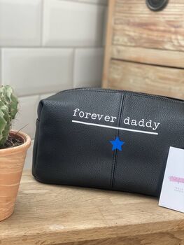 Forever Daddy Personalised Wash Bag, 2 of 3