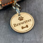 Personalised Wooden Round Pet ID Tag, thumbnail 7 of 8