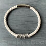 Personalised White Leather Secret Message Bracelet, thumbnail 5 of 10