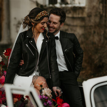 Bride Leather Jacket To The Moon And Back, 9 of 10
