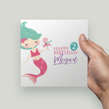 Personalised Birthday Mermaid Wrapping Paper, 3 of 3