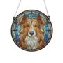 Nova Scotia Duck Tolling Retriever Stained Glass Effect Suncatcher, thumbnail 2 of 6