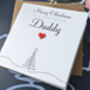 Personalised Handmade Christmas Card For Special Father, thumbnail 3 of 4