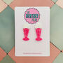 Milkshake Glitter Resin Earrings, thumbnail 1 of 5