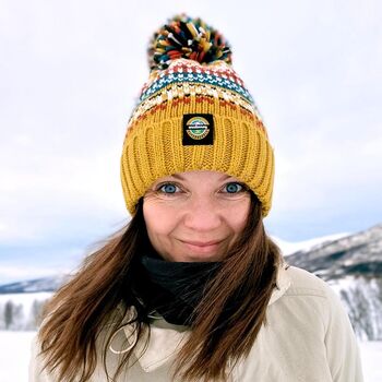 Mustard Traditional Nordic Reflective Super Bobble, 3 of 5