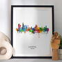 Liverpool Skyline Portrait Print And Box Canvas, thumbnail 1 of 5