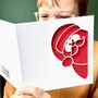 Papercut Santa Christmas Card, thumbnail 1 of 6