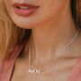 Amore Sterling Silver / Gold Plated Necklace, thumbnail 2 of 12