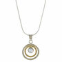 Infinity Universe Moonstone Silver And Brass Necklace, thumbnail 4 of 10