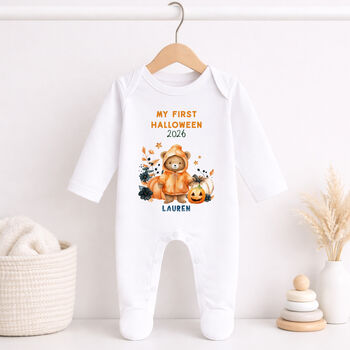 Personalised My First Halloween Baby Outfit, 2 of 7