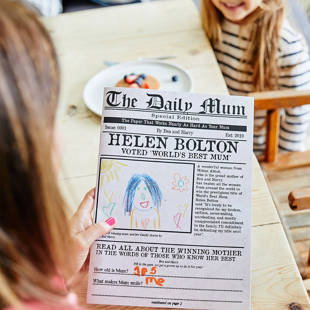 'The Daily Mum,' Personalised Newspaper For Mothers, 1 of 10