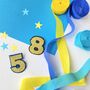 Number Shaped Glitter Birthday Badge, thumbnail 4 of 8