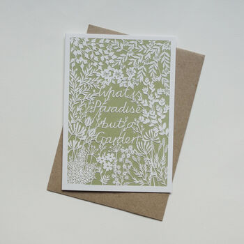 'Paradise Garden' Greetings Card, 4 of 4