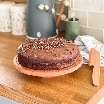 Wooden Cake Stand And Knife, 10 of 12